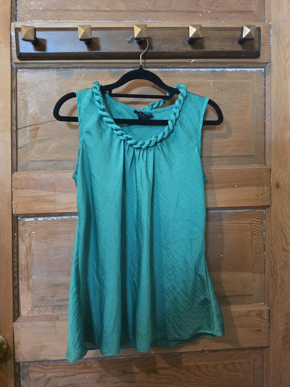 Spense Braided-Neckline Sleeveless Camisole